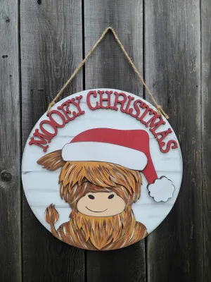 Mooey Christmas doorhanger
