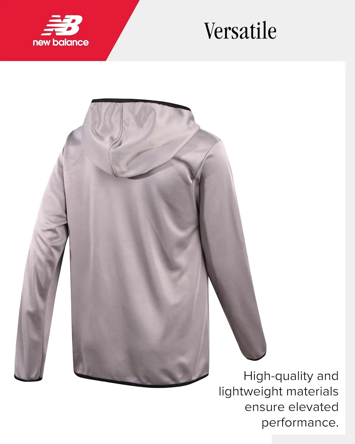 New Balance Boys Sweatsuit - 2 Piece Active Fleece Zip Sweatshirt and Sweatpants - Performance Jogger Pants Set: Boys, 8-16