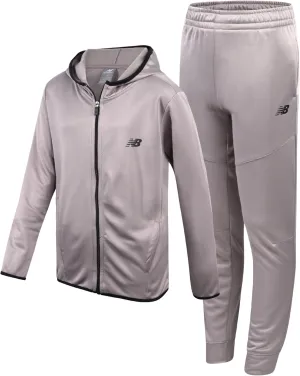 New Balance Boys Sweatsuit - 2 Piece Active Fleece Zip Sweatshirt and Sweatpants - Performance Jogger Pants Set: Boys, 8-16