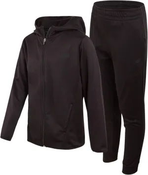 New Balance Boys Sweatsuit - 2 Piece Active Fleece Zip Sweatshirt and Sweatpants - Performance Jogger Pants Set: Boys, 8-16