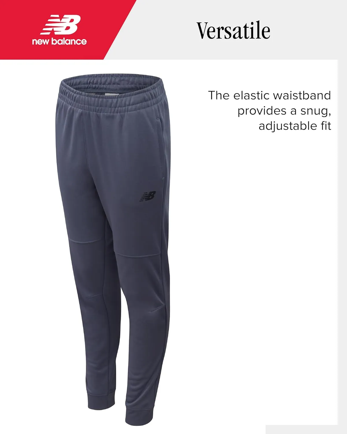 New Balance Boys' Sweatsuit - 2 Piece Performance Tech Fleece Hoodie Sweatshirt and Sweatpants - Jogger Pants Set (8-12)