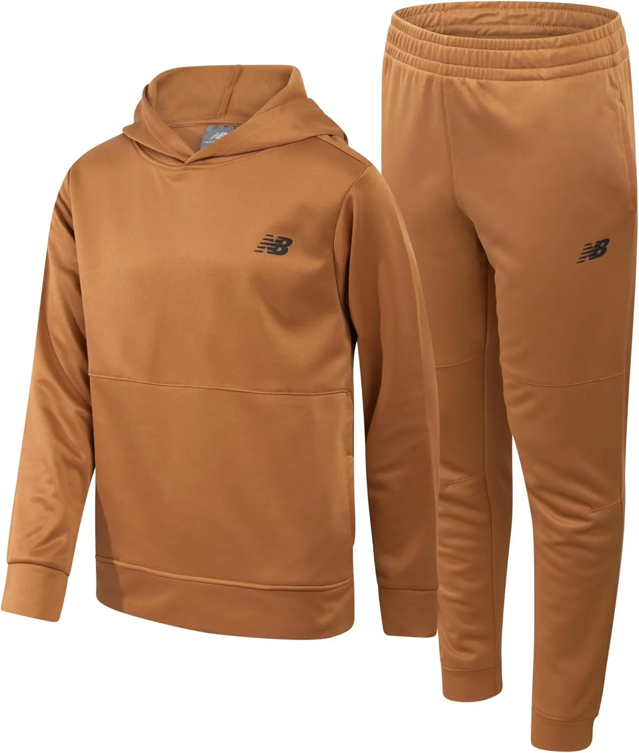 New Balance Boys' Sweatsuit - 2 Piece Performance Tech Fleece Hoodie Sweatshirt and Sweatpants - Jogger Pants Set (8-12)
