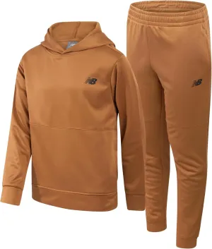 New Balance Boys' Sweatsuit - 2 Piece Performance Tech Fleece Hoodie Sweatshirt and Sweatpants - Jogger Pants Set (8-12)