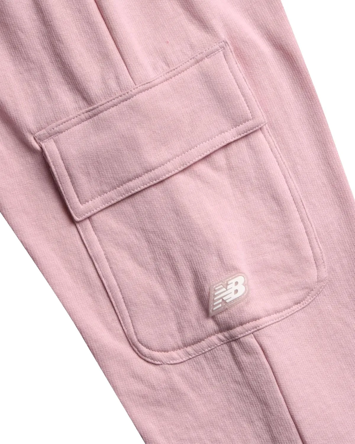 New Balance Girls' Sweatsuit - 2 Piece Active Fleece Zip Sweatshirt and Cargo Sweatpants - Jogger Pants Set for Girls (7-12)