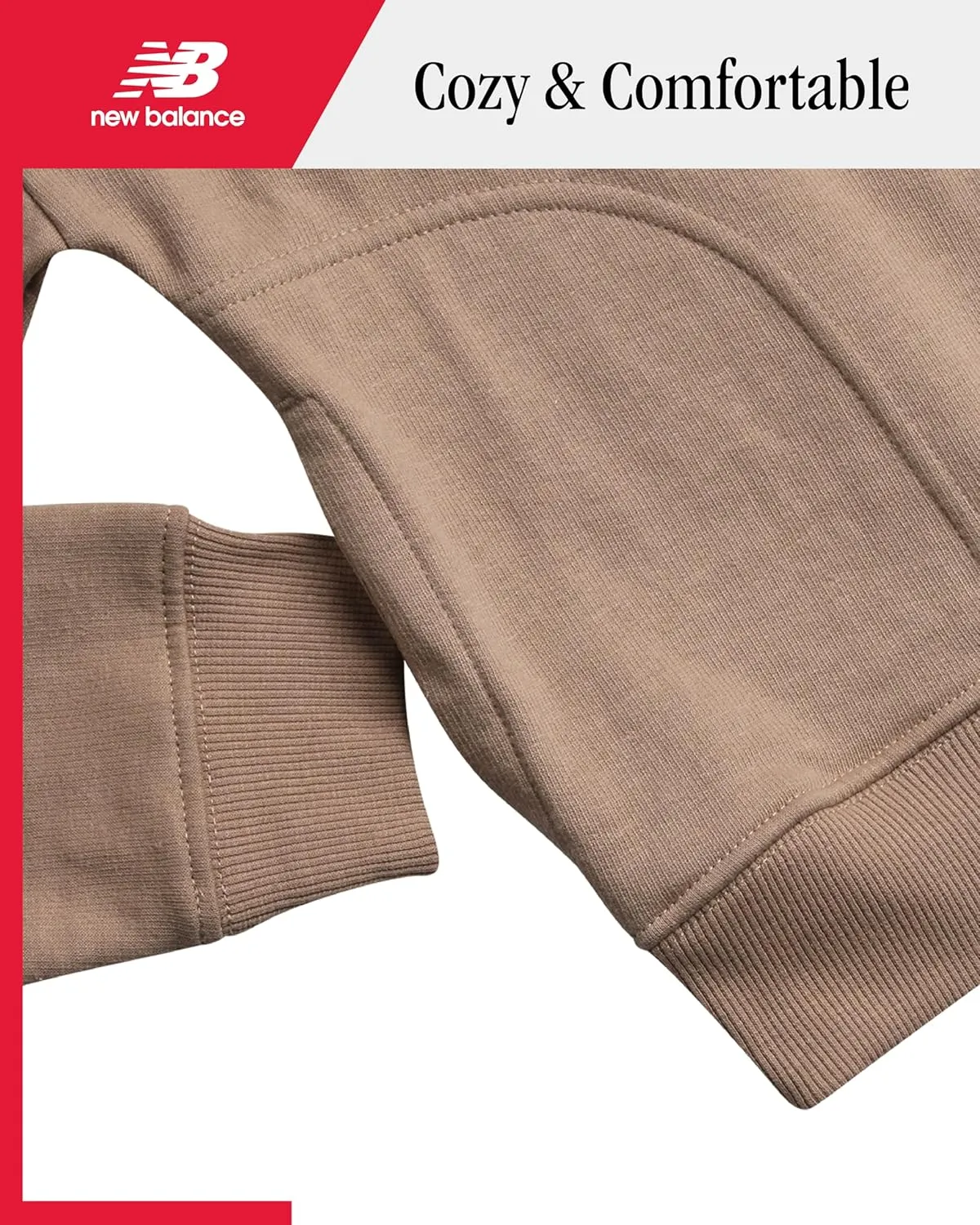 New Balance Girls' Sweatsuit - 2 Piece Active Fleece Zip Sweatshirt and Cargo Sweatpants - Jogger Pants Set for Girls (7-12)