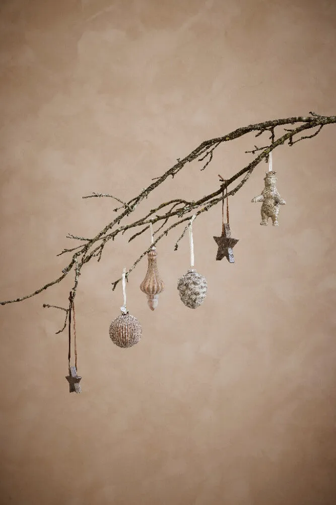 Norille decoration H8 cm. brown