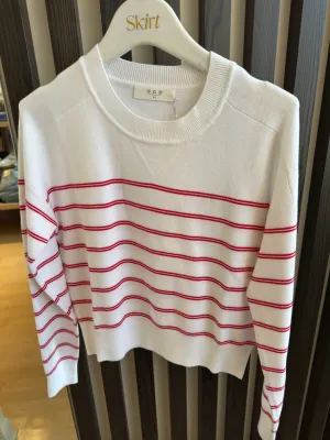 ONE GREY DAY WARWICK STRIPED PULLOVER