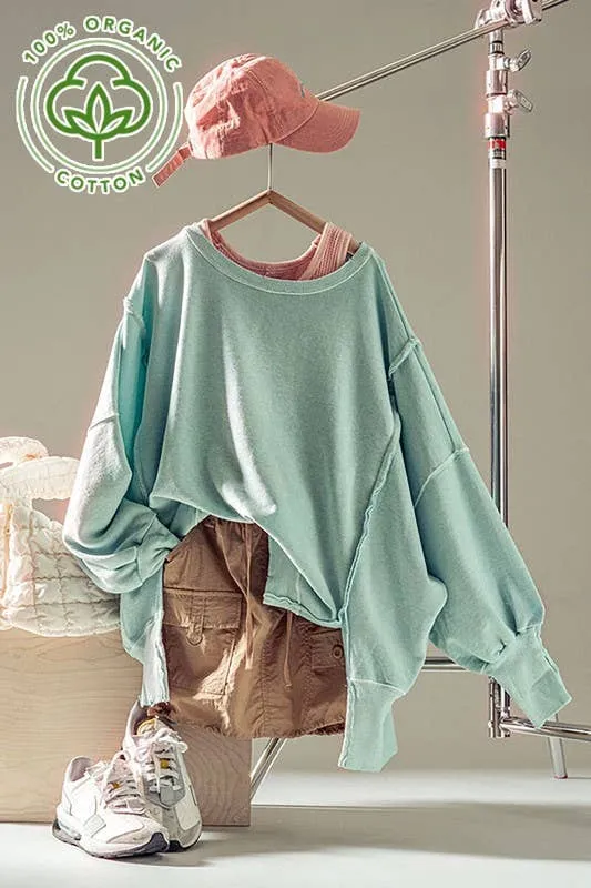 Organic Pigment - Sweatshirt Top *Oranic Cotton*