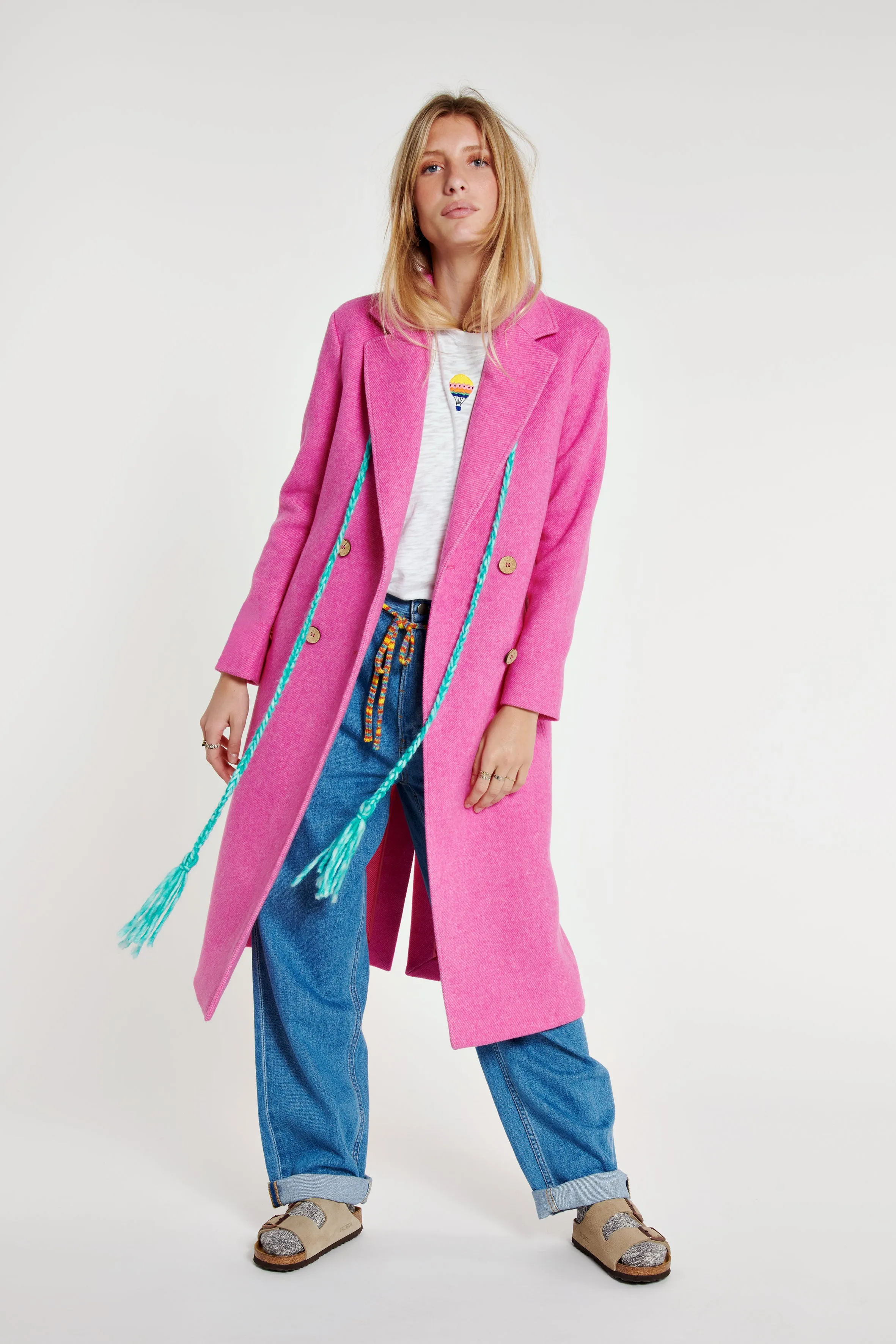 Palm Tree Appliqu Coat