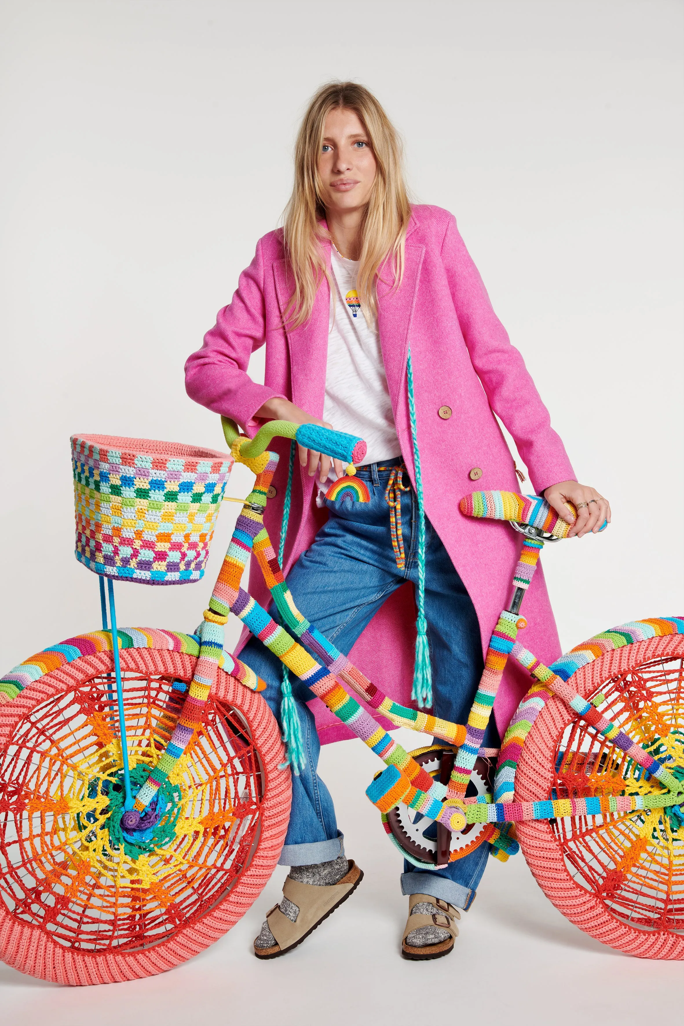 Palm Tree Appliqu Coat