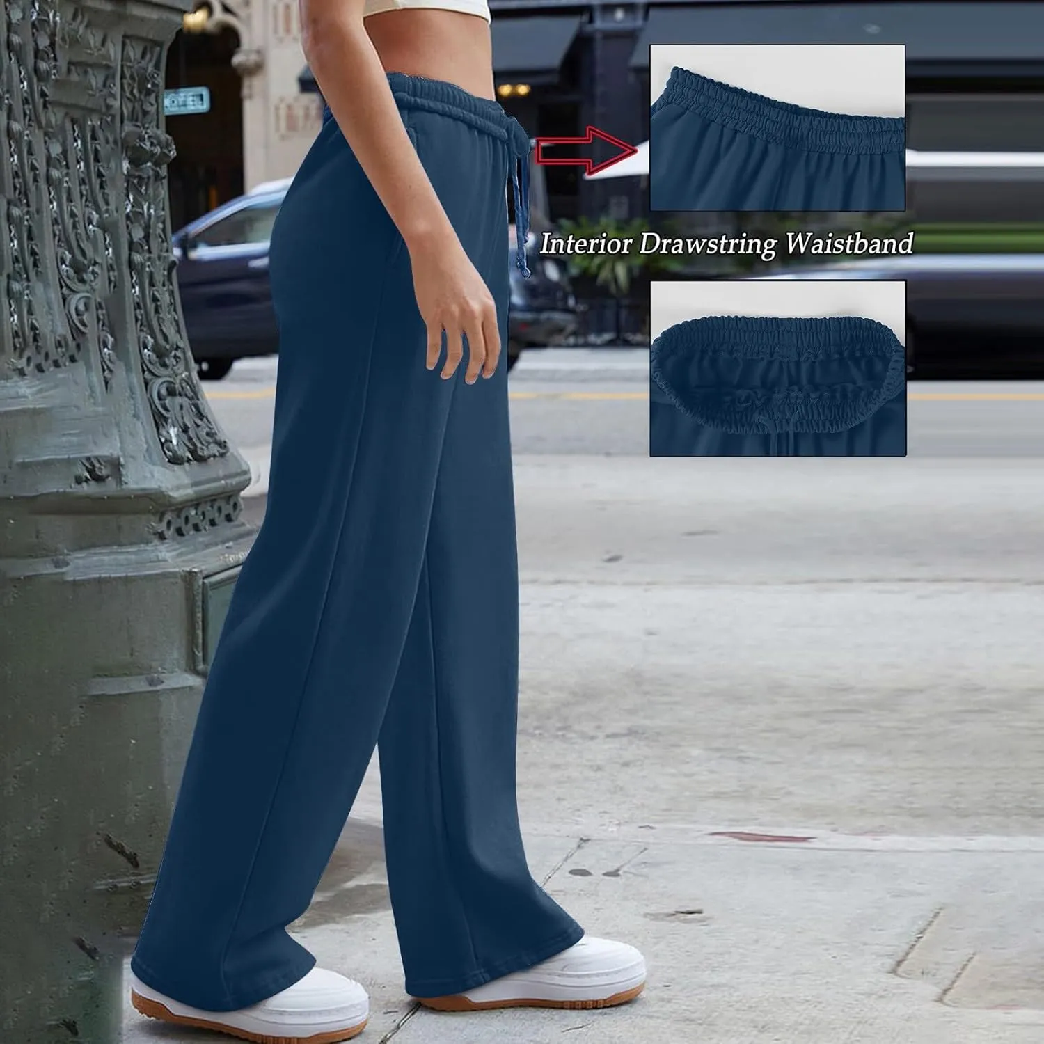 Pants for Women Casual Print Soft High Waisted Sweatpants Athletic Drawstring with
