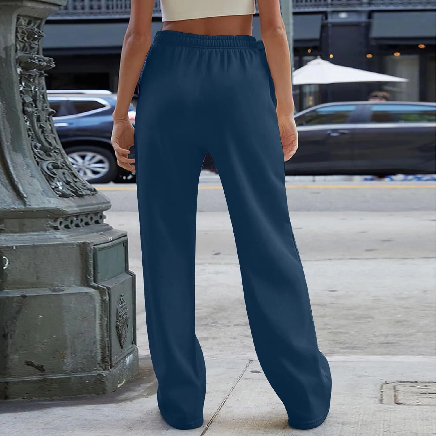 Pants for Women Casual Print Soft High Waisted Sweatpants Athletic Drawstring with