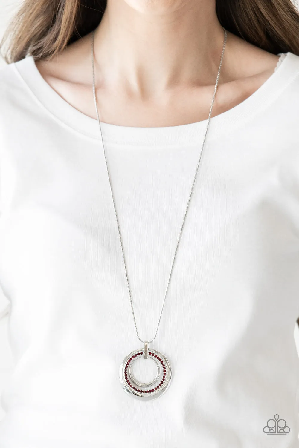 Paparazzi Gather Around Gorgeous Red Necklace Set