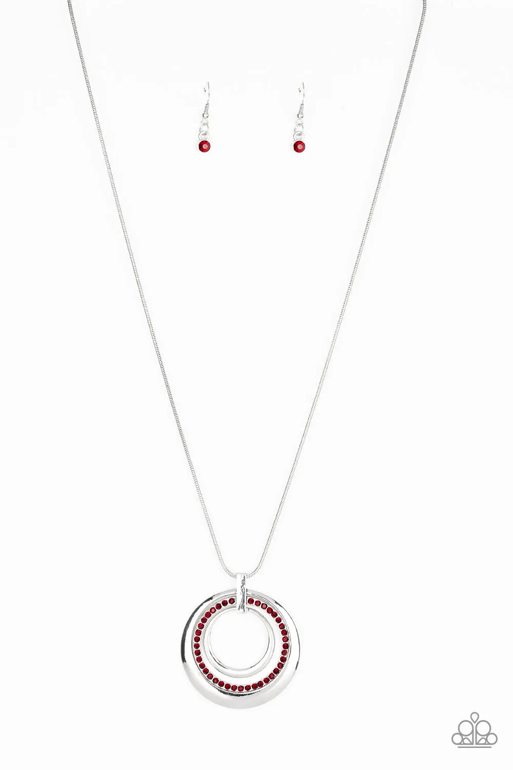 Paparazzi Gather Around Gorgeous Red Necklace Set