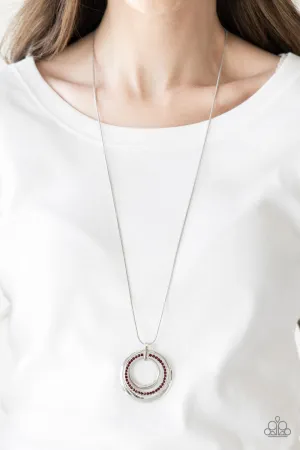 Paparazzi Gather Around Gorgeous Red Necklace Set