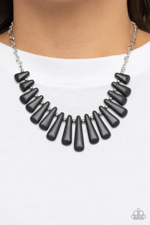 Paparazzi Mojave Empress - Black Stone Necklace