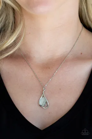 Paparazzi Tell Me A Love Story White Necklace Set