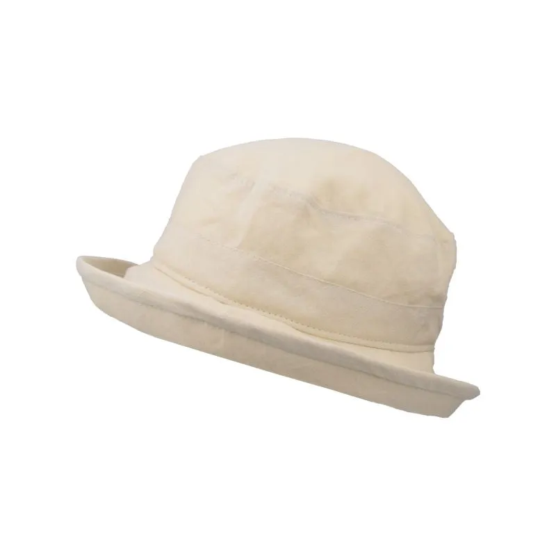 Patio Linen Sun Protection Bowler Hat