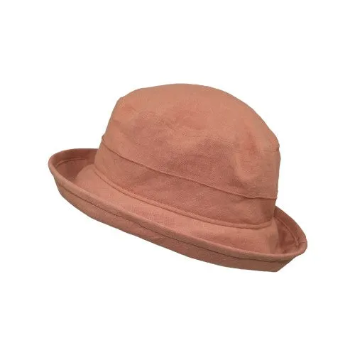 Patio Linen Sun Protection Bowler Hat