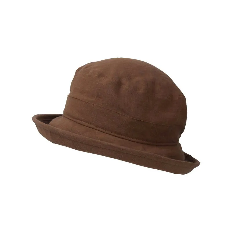 Patio Linen Sun Protection Bowler Hat