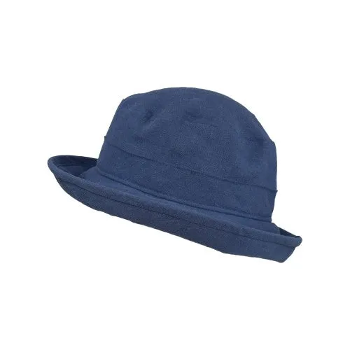 Patio Linen Sun Protection Bowler Hat