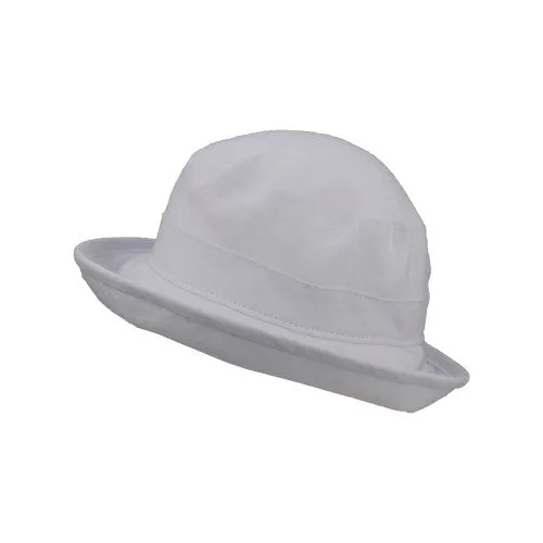 Patio Linen Sun Protection Bowler Hat