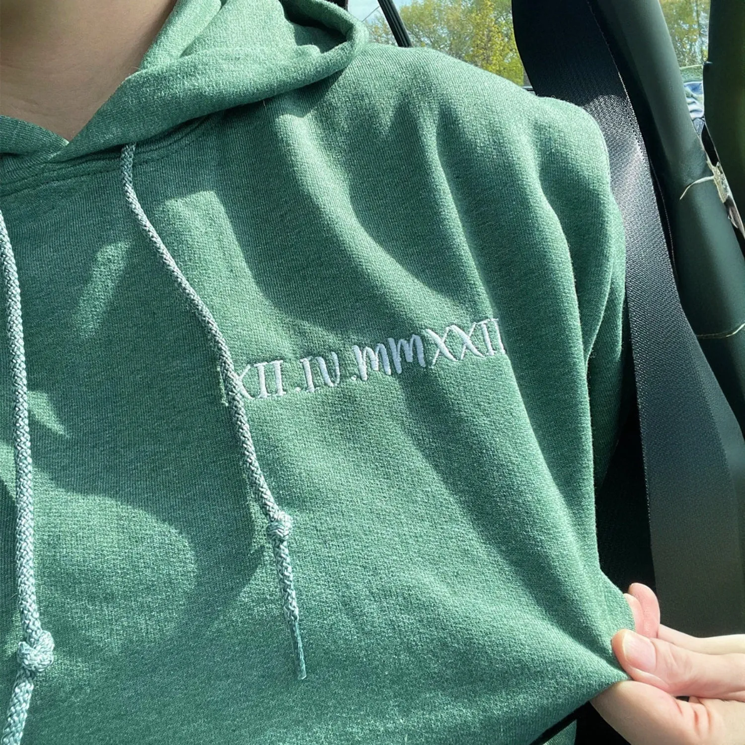 Personalized Anniversary Gifts for Couples, Custom Embroidered Sweatshirt/Hoodie Matching Wedding 1 - 50 Year for Him Her