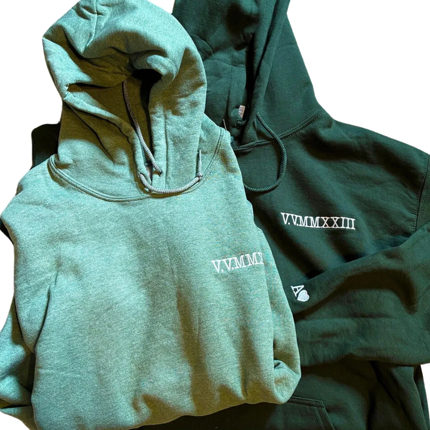 Personalized Anniversary Gifts for Couples, Custom Embroidered Sweatshirt/Hoodie Matching Wedding 1 - 50 Year for Him Her