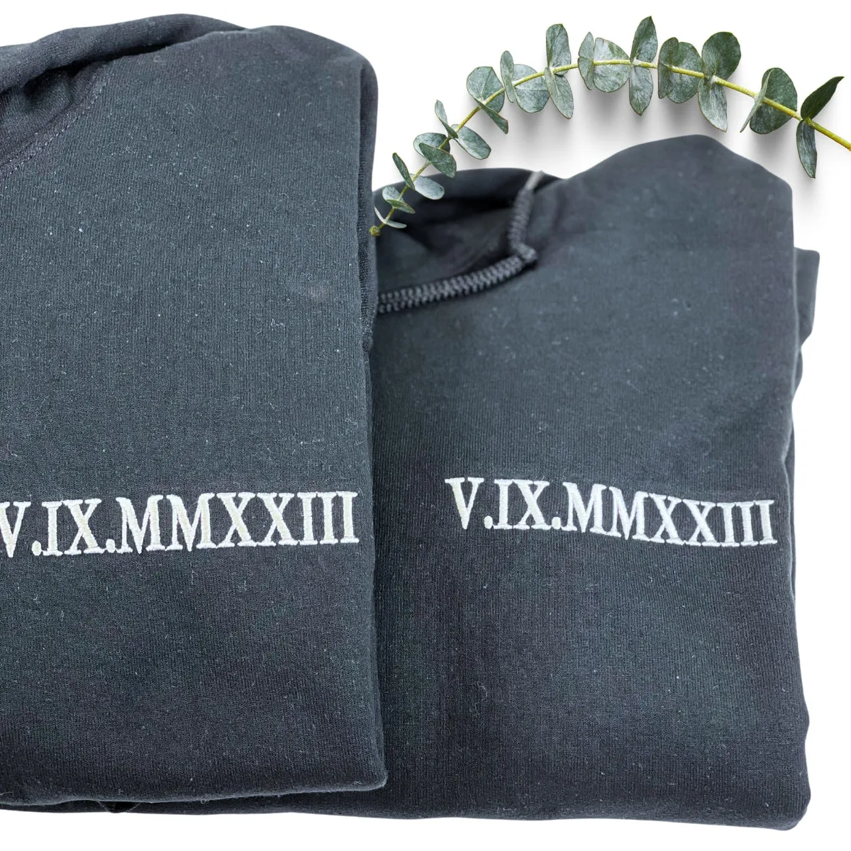 Personalized Embroidered Anniversary Hoodie Wedding