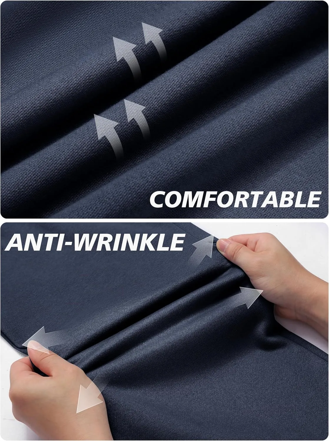 PINSPARK Men's Sweatpants Open Bottom Flared Sweatpants Elastic Waist Fleece Cotton Pants Baggy Warm Sweat Pants with Pockets
