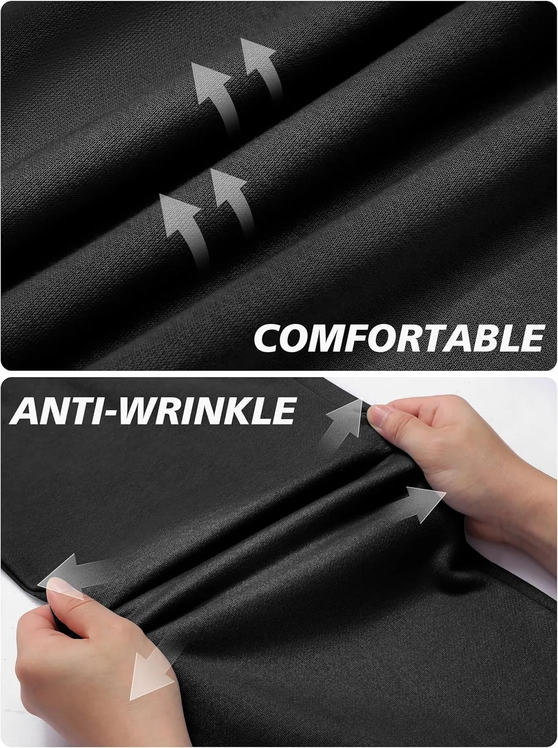 PINSPARK Men's Sweatpants Open Bottom Flared Sweatpants Elastic Waist Fleece Cotton Pants Baggy Warm Sweat Pants with Pockets