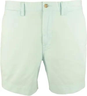 Polo Ralph Lauren Men's Stretch Straight Fit 6 Inch Flat Front Chino Shorts Soft Aqua 38