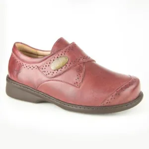 Portofino Women's Velcro Dress Shoes- Vino