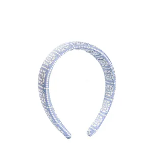 POWDER BLUE SILK HEADBAND