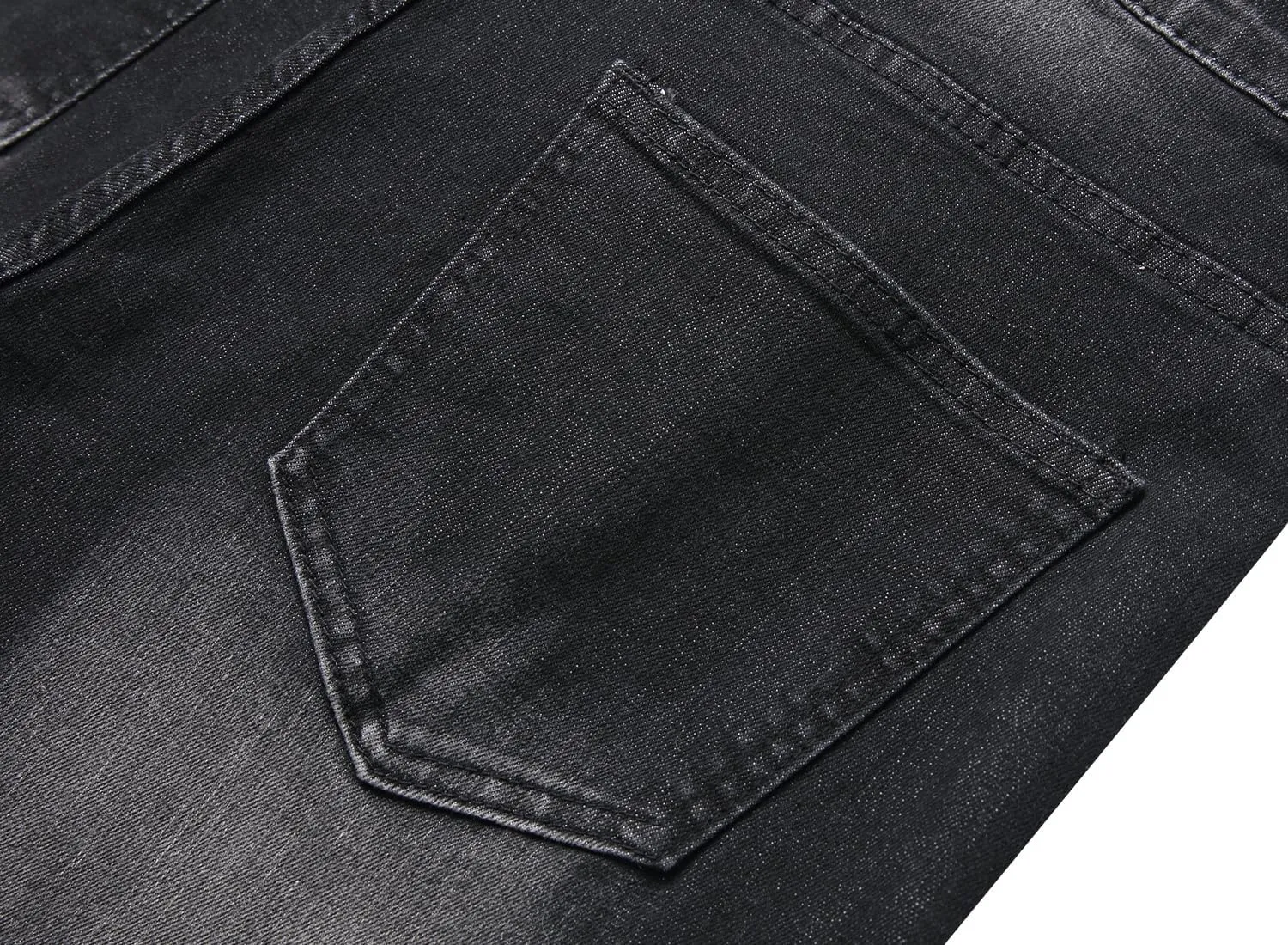 QIMYUM Men's Wide-Leg Baggy Flex Jeans Relaxed Loose Fit Long Denim Pants