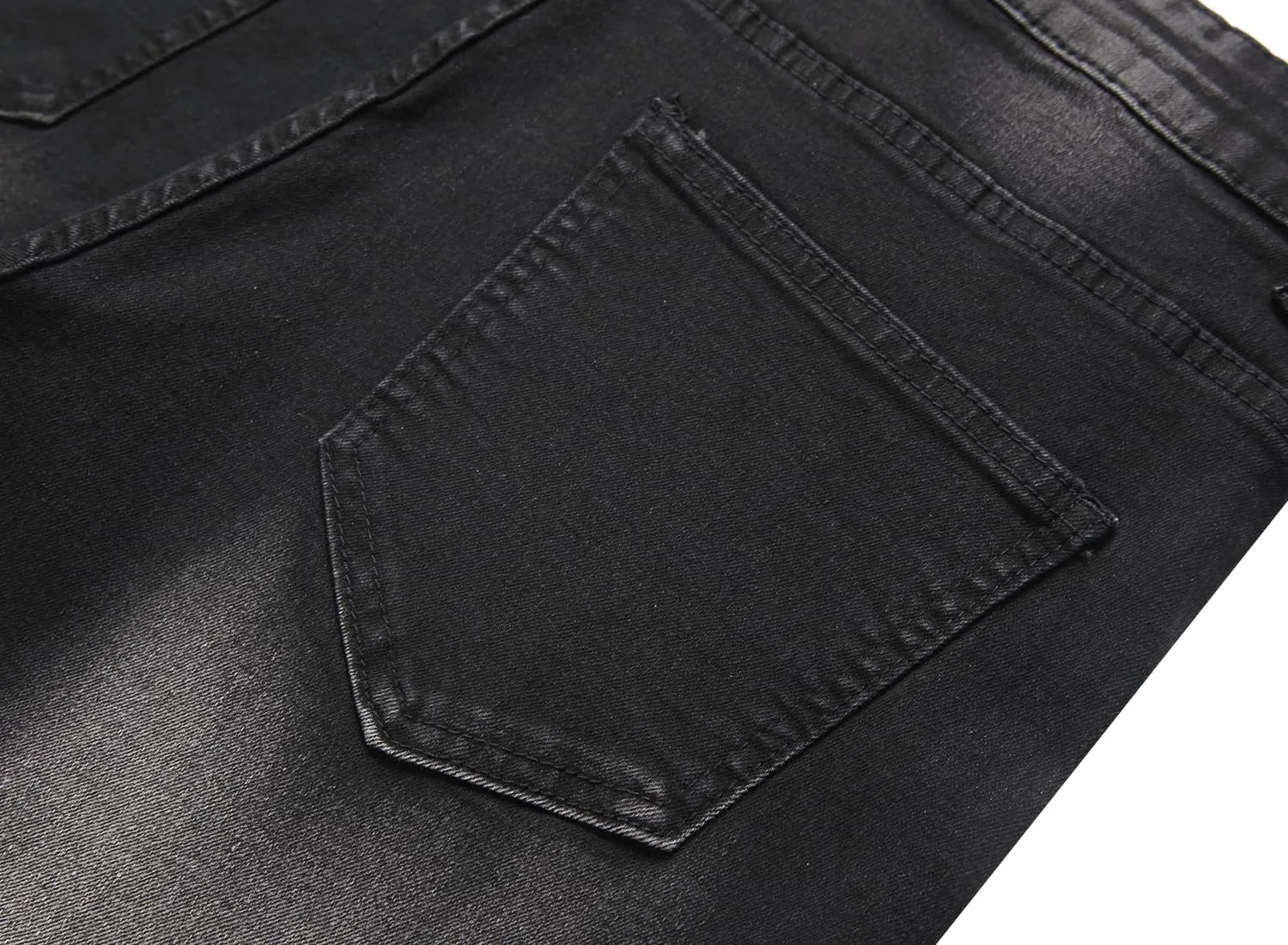QIMYUM Men's Wide-Leg Baggy Flex Jeans Relaxed Loose Fit Long Denim Pants
