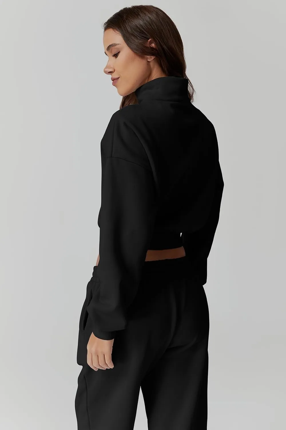 QINSEN Womens 2 Piece Oufits Full Zip Jacket Long Sleeve Sweatsuits Fleece Lounge Tracksuit with Joggers