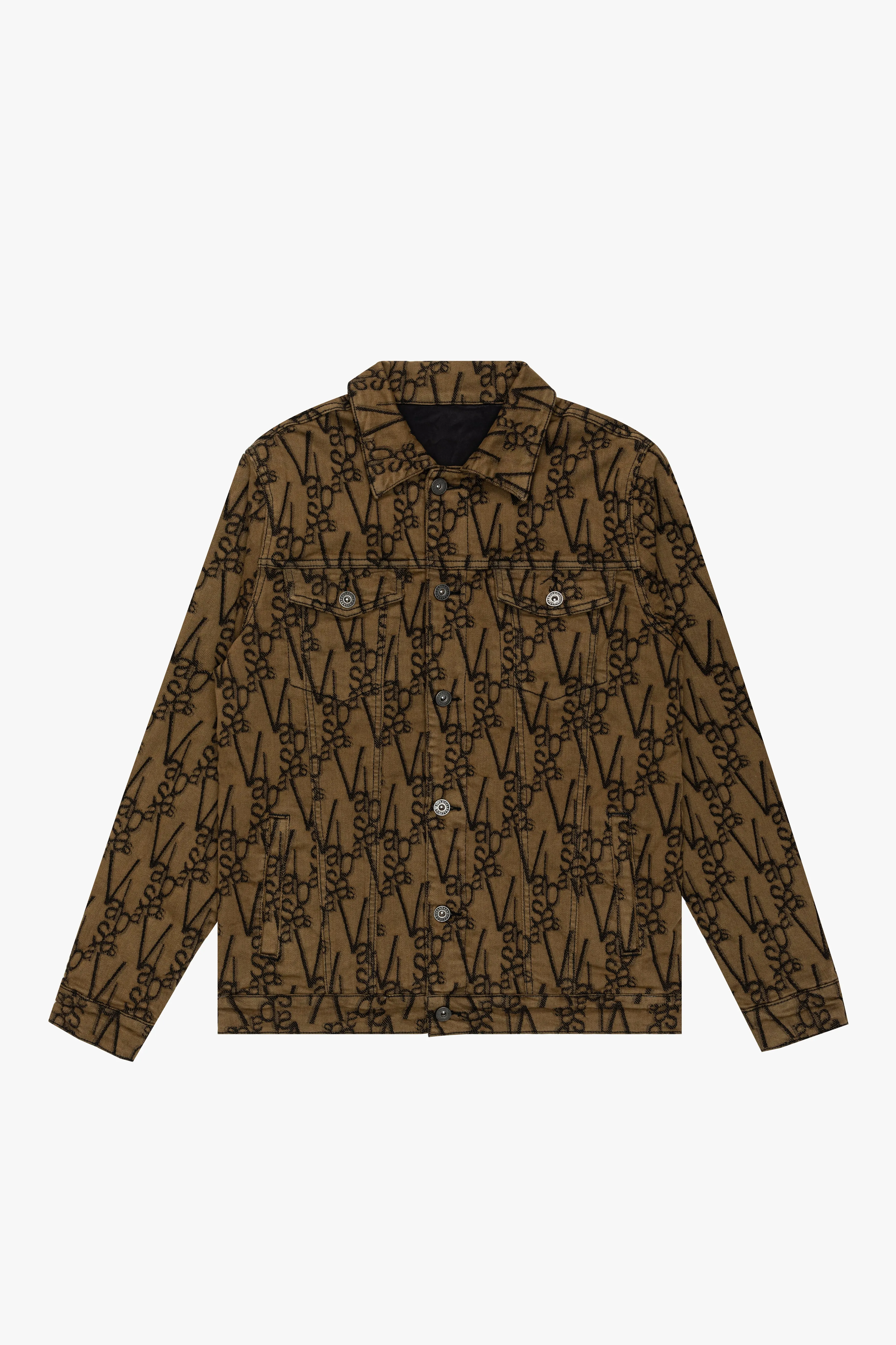 "V-INK" BLACK BROWN JACKET