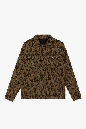 "V-INK" BLACK BROWN JACKET