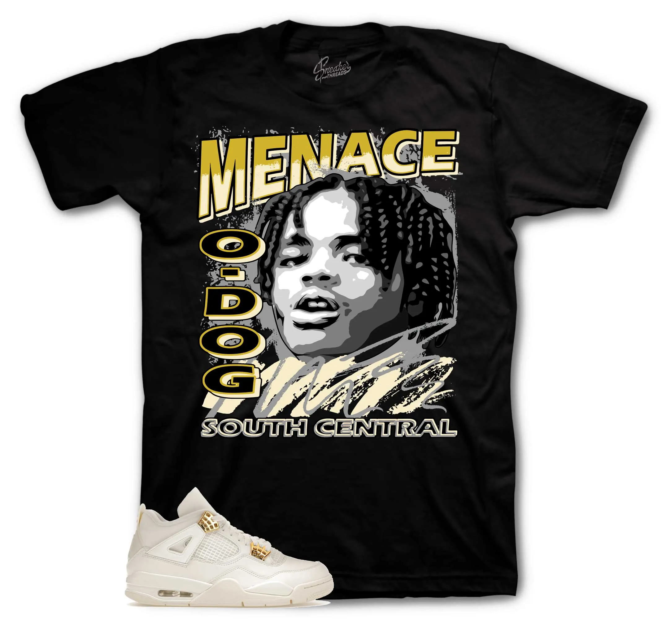 Retro 4 Metallic Gold Nineties Shirt