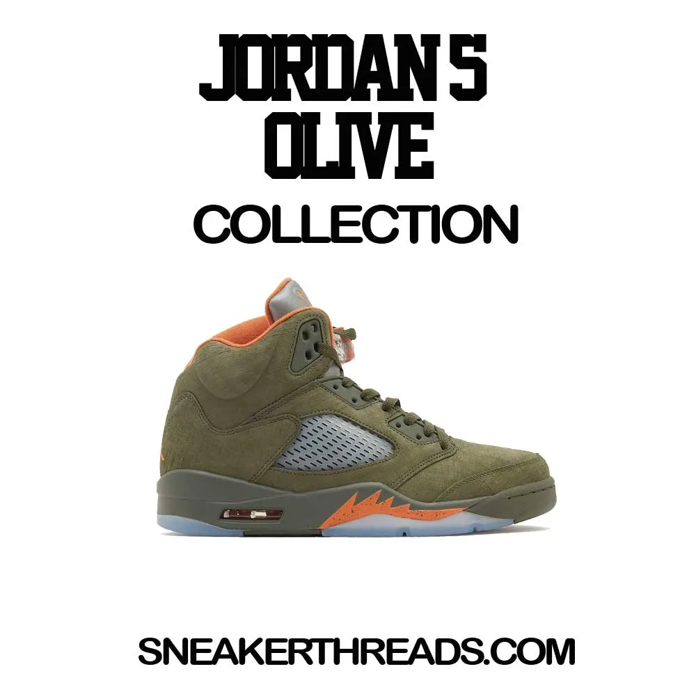 Retro 5 Olive Fly Hustle Shirt