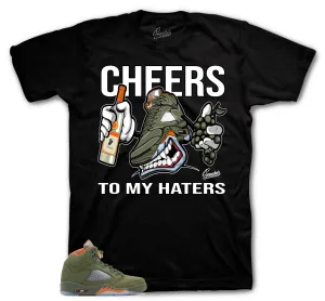 Retro 5 Olive Fly Kicks Shirt