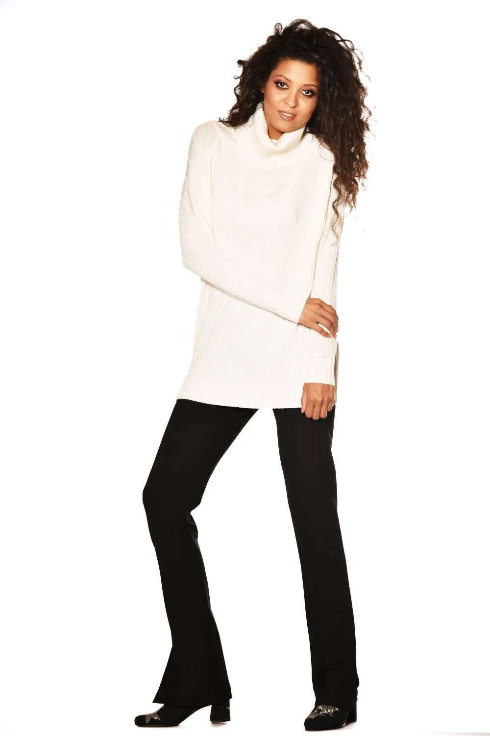 Roma Side Split Boot Leg Pant