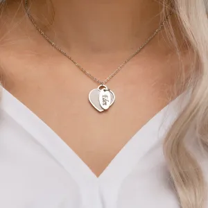 Seashell heart & tag silver