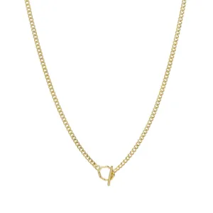 Seattle Long Curb Chain Toggle Necklace