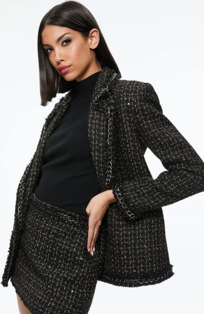 Shan Chain Fringe Blazer