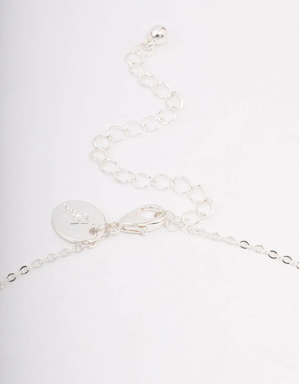 Silver Love Bling Cubic Zirconia Pendant Necklace
