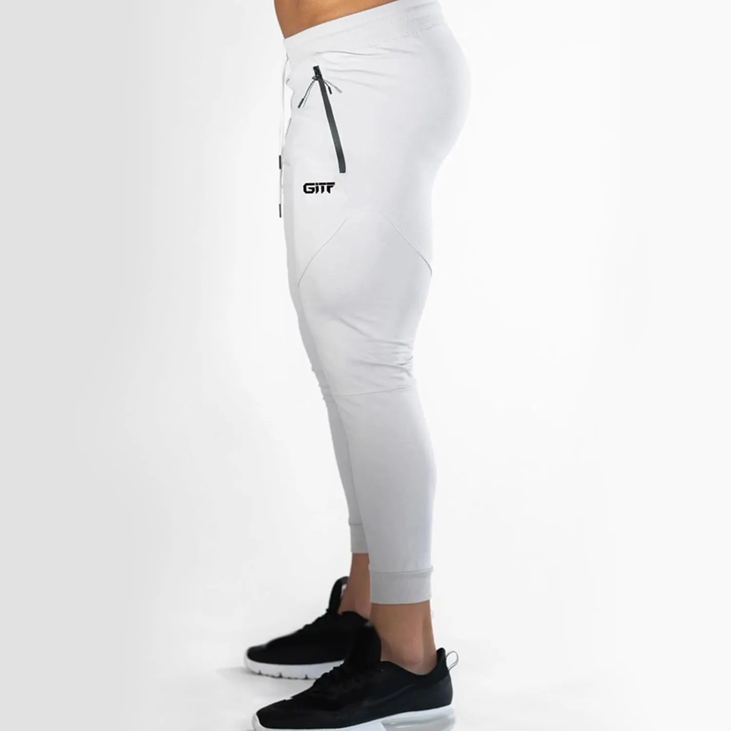 Sports Men's Tights Pants Stretchy Yoga Pants Slim Fit Sport Pant Drawstring Workout Trousers Soft Running Pants