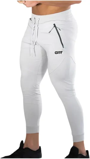 Sports Men's Tights Pants Stretchy Yoga Pants Slim Fit Sport Pant Drawstring Workout Trousers Soft Running Pants