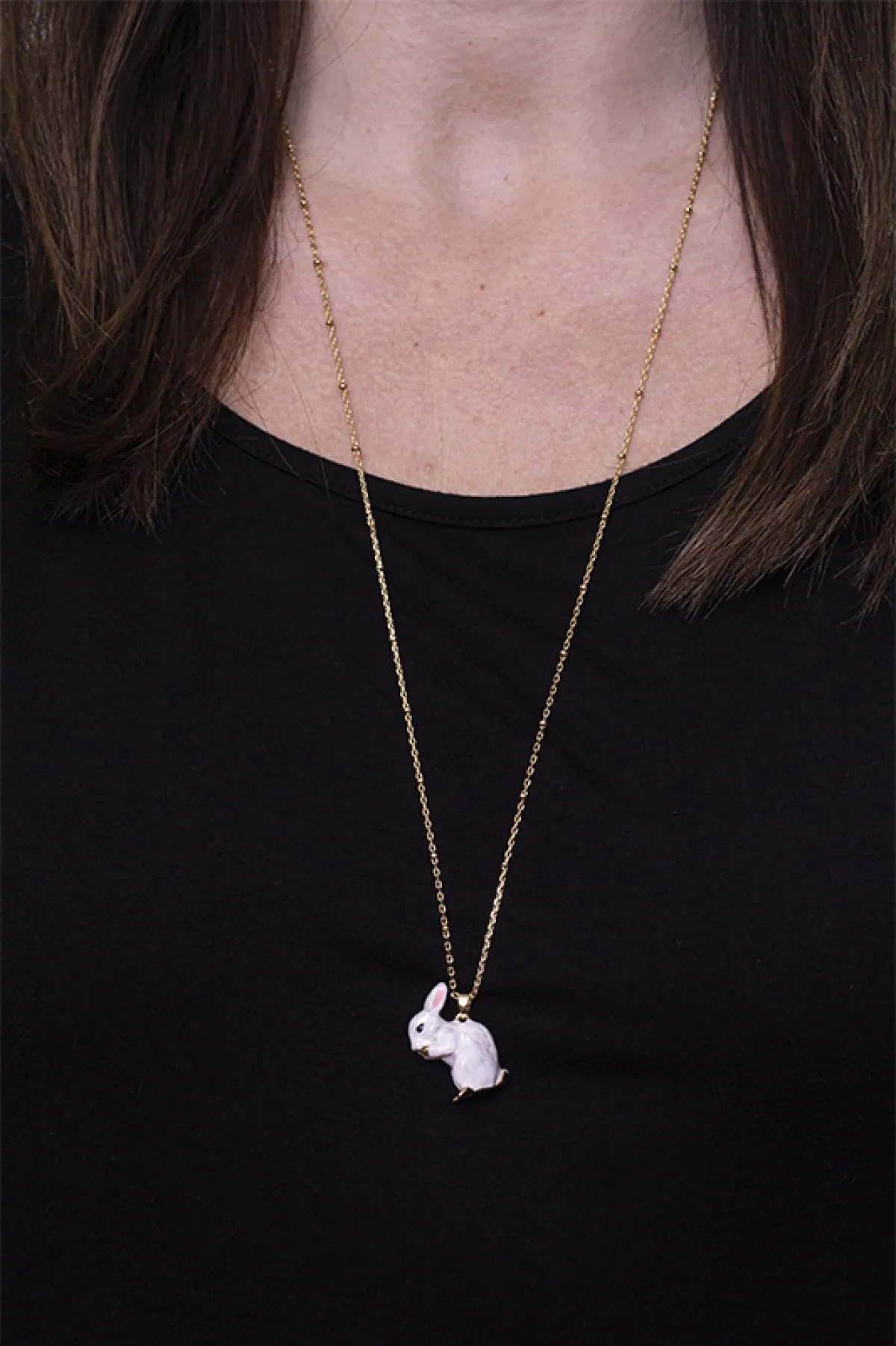 Spring Rabbit Pendant - Long